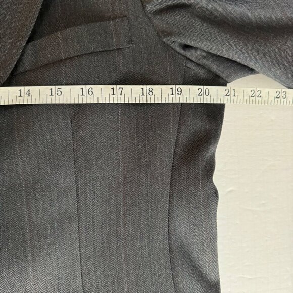 Johnny Carson for Belk Lindsey Grey Striped Blazer Sport Coat Jacket Union Made - Picture 9 of 12